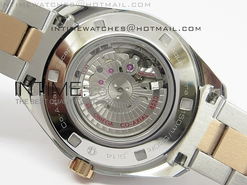 AQUA TERRA 150M SS RG Brown textured dial Ladies 1:1 Miyota 8520
