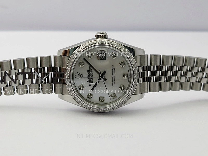 DateJust 31mm 904L SS AR+F Best Edition White MOP Dial Diamond Marker On 904L SS Jubilee Bracelet A2236