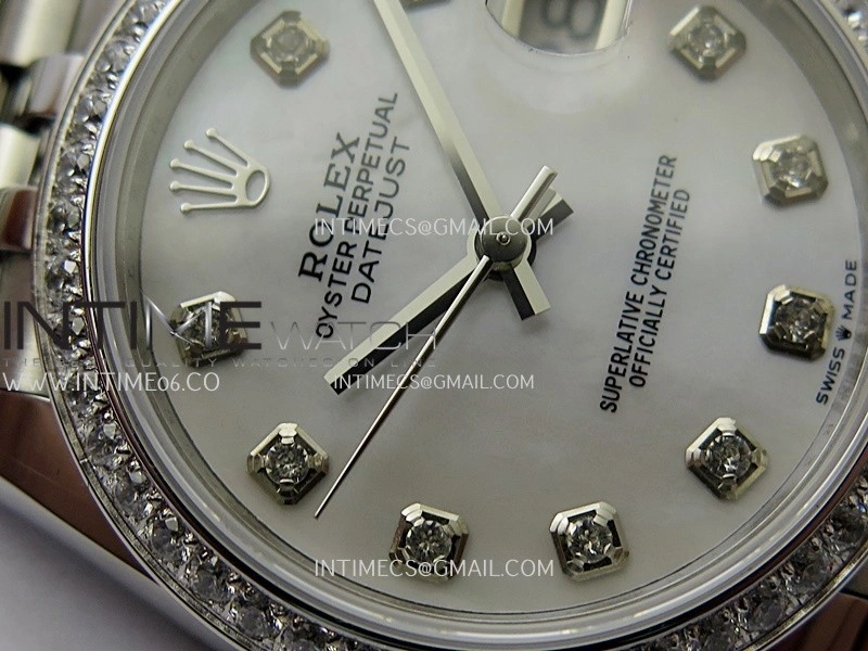 DateJust 31mm 904L SS AR+F Best Edition White MOP Dial Diamond Marker On 904L SS Jubilee Bracelet A2236