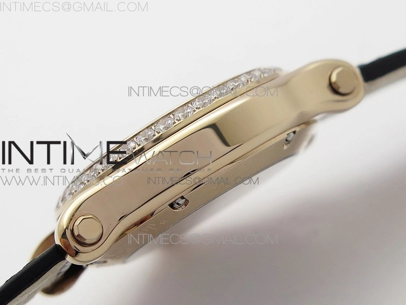HAPPY SPORT AUTOMATIC RG 36MM CRYSTAL YYF 1:1 BEST EDITION WHITE DIAL ON BLACK LEATHER STRAP A2892