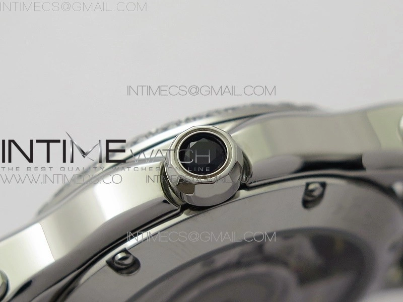 HAPPY SPORT AUTOMATIC SS 36MM CRYSTAL YYF 1:1 BEST EDITION WHITE DIAL ON GREEN LEATHER STRAP A2892