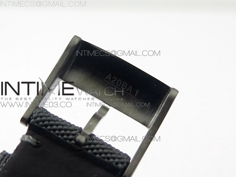 AVENGER BLACKBIRD V17311 Ti DLC 1:1 Best Edition Black Dial on Nylon Strap A2824
