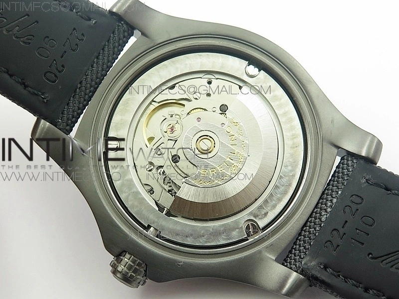 AVENGER BLACKBIRD V17311 Ti DLC 1:1 Best Edition Black Dial on Nylon Strap A2824