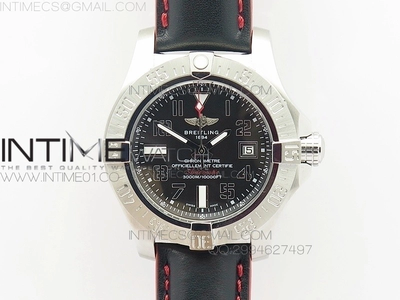 AVENGER II SEAWOLF SS BLACK DIAL ON BLACK NYLON STRAP A2836