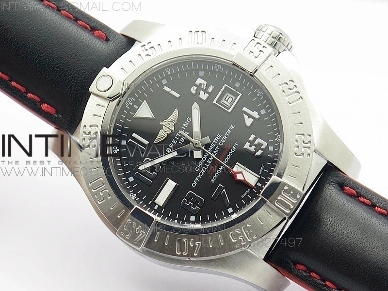 AVENGER II SEAWOLF SS BLACK DIAL ON BLACK NYLON STRAP A2836