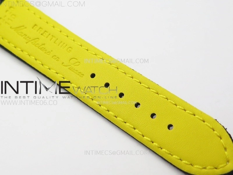 AVENGER V32395 45mm Ti DLC 1:1 Best Edition Yellow Dial on Nylon Strap A2824