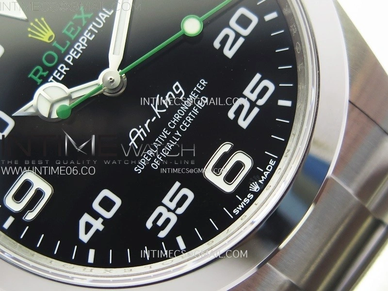 Air-King 126900 40mm 904L SS GMF 1:1 Best Edition Black Dial on 904L SS Bracelet