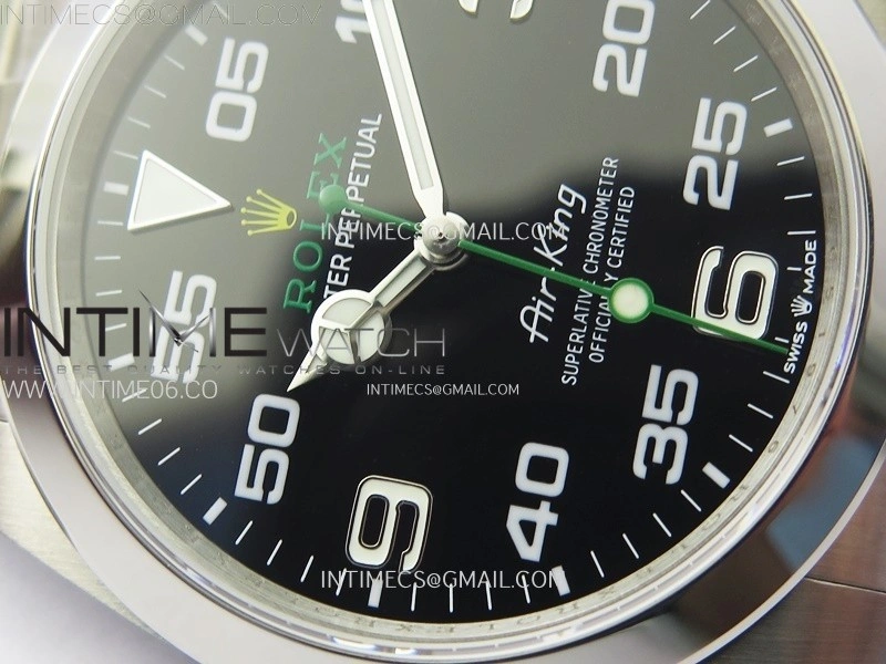 Air-King 126900 40mm 904L SS GMF 1:1 Best Edition Black Dial on 904L SS Bracelet