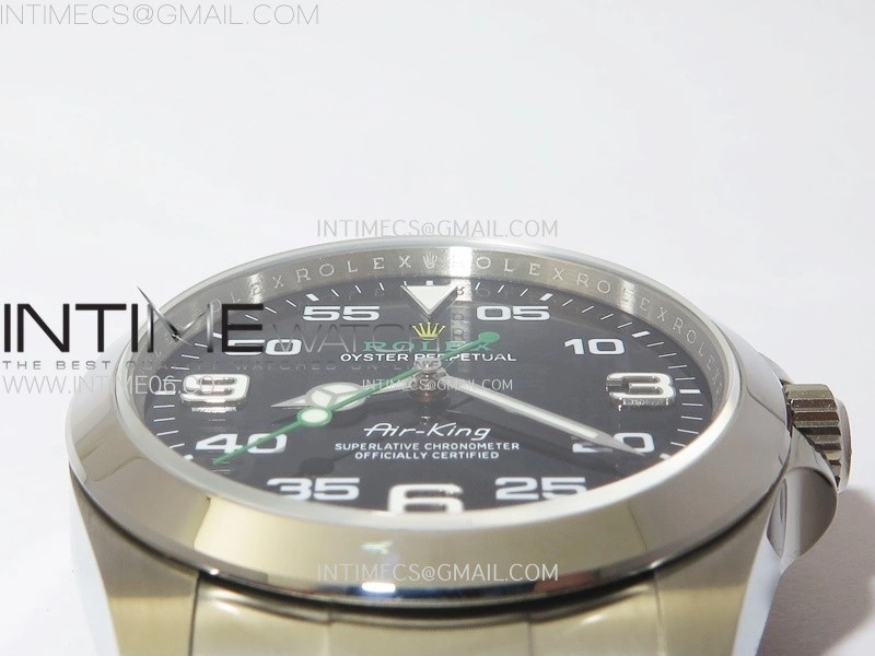 Air-King 126900 40mm 904L SS GMF 1:1 Best Edition Black Dial on 904L SS Bracelet