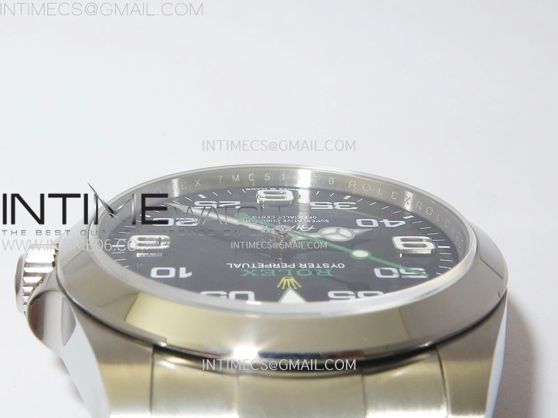 Air-King 126900 40mm 904L SS GMF 1:1 Best Edition Black Dial on 904L SS Bracelet