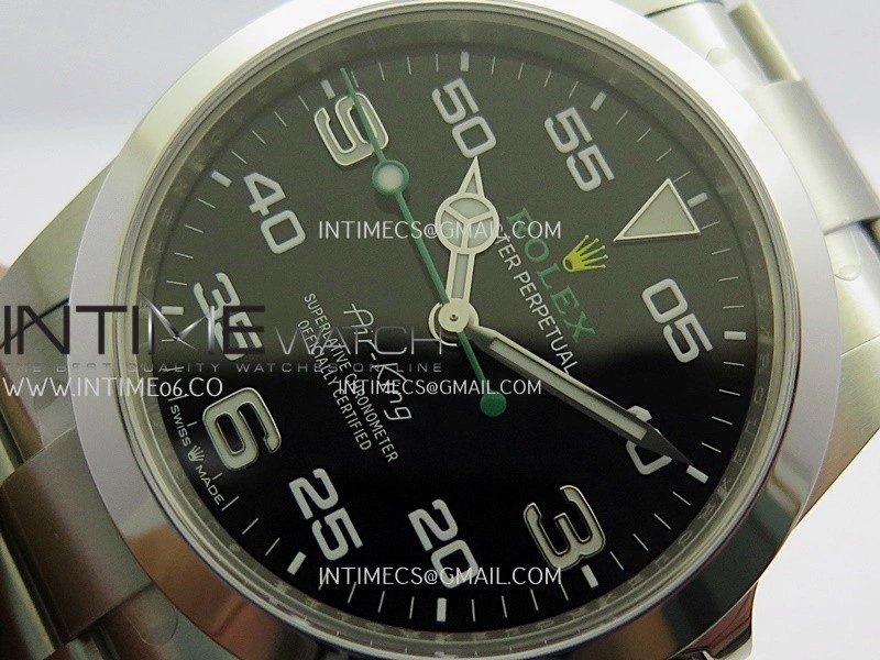 Air-King 126900 904L SS VF 1:1 Best Edition Black Dial On 904L SS Bracelet DD3230