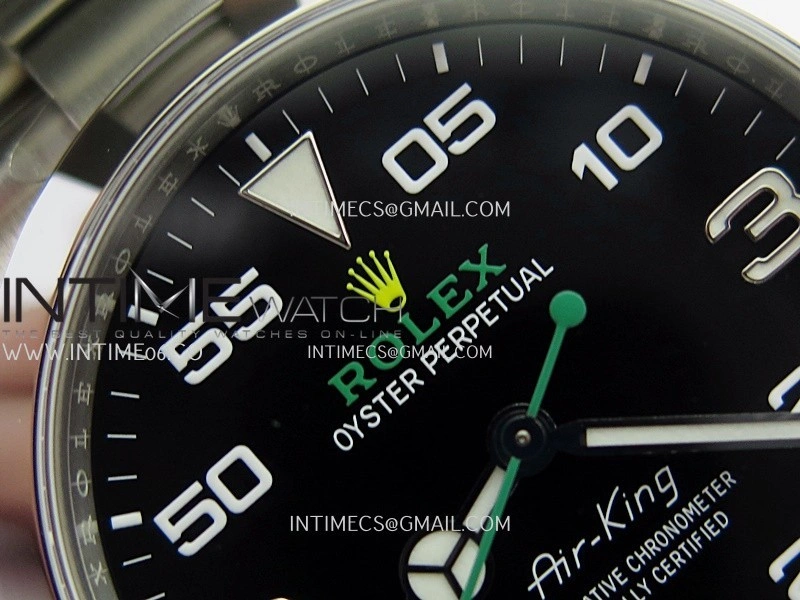 Air-King 126900 904L SS VF 1:1 Best Edition Black Dial On 904L SS Bracelet DD3230