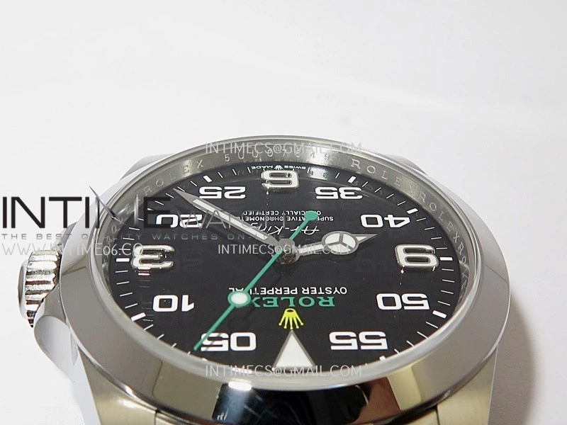 Air-King 126900 904L SS VF 1:1 Best Edition Black Dial On 904L SS Bracelet DD3230