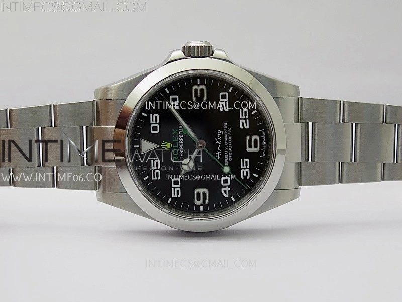 Air-King 126900 VSF 1:1 Best Edition 904L Steel Black Dial on SS Bracelet VS3230