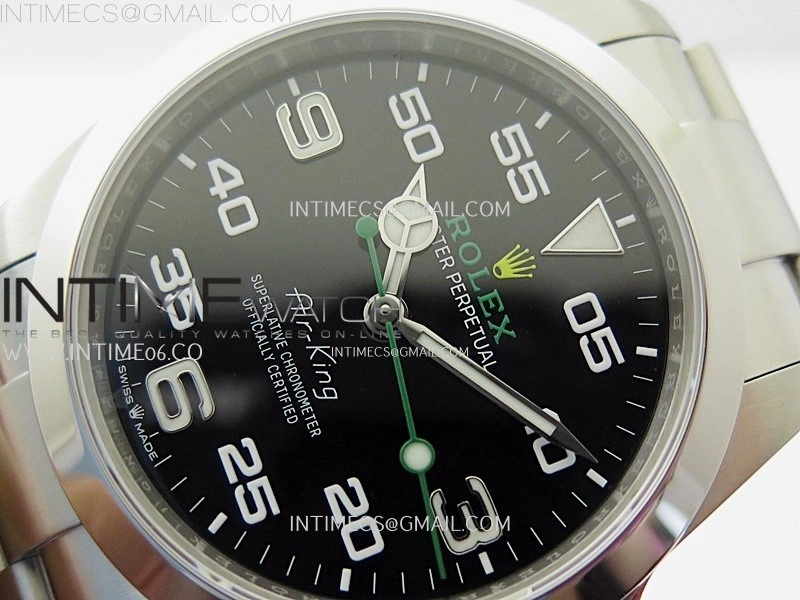 Air-King 126900 VSF 1:1 Best Edition 904L Steel Black Dial on SS Bracelet VS3230