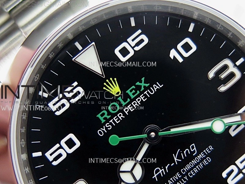 Air-King 126900 VSF 1:1 Best Edition 904L Steel Black Dial on SS Bracelet VS3230