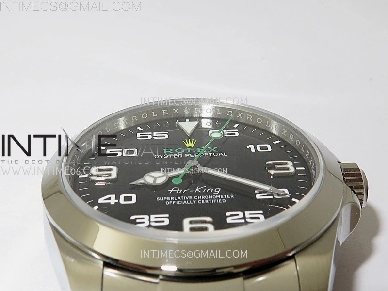 Air-King 126900 VSF 1:1 Best Edition 904L Steel Black Dial on SS Bracelet VS3230
