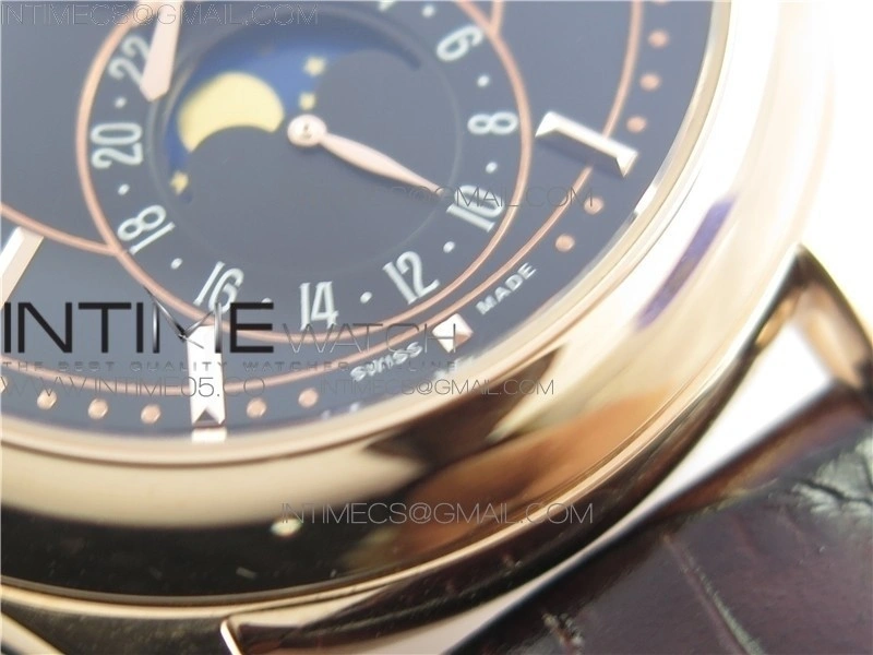 Annual Calendar Complications 5205R GRF RG Black dial on Brown leather strap
