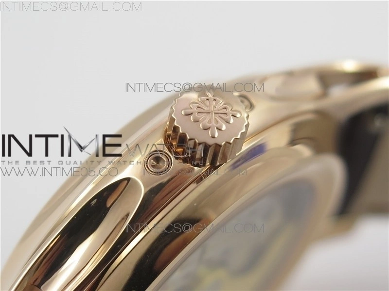 Annual Calendar Complications 5205R GRF RG Black dial on Brown leather strap