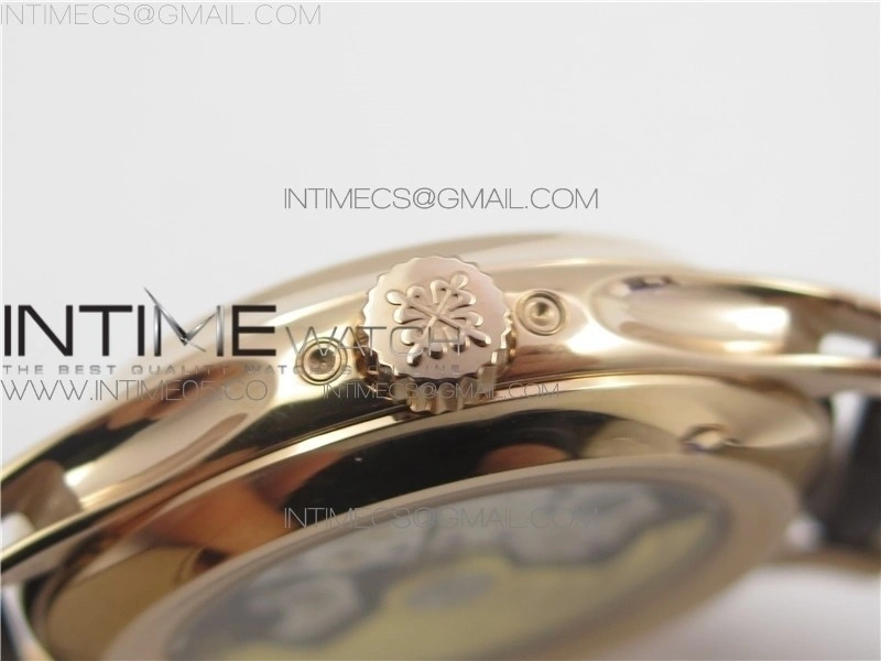 Annual Calendar Complications 5205R GRF RG Black dial on Brown leather strap