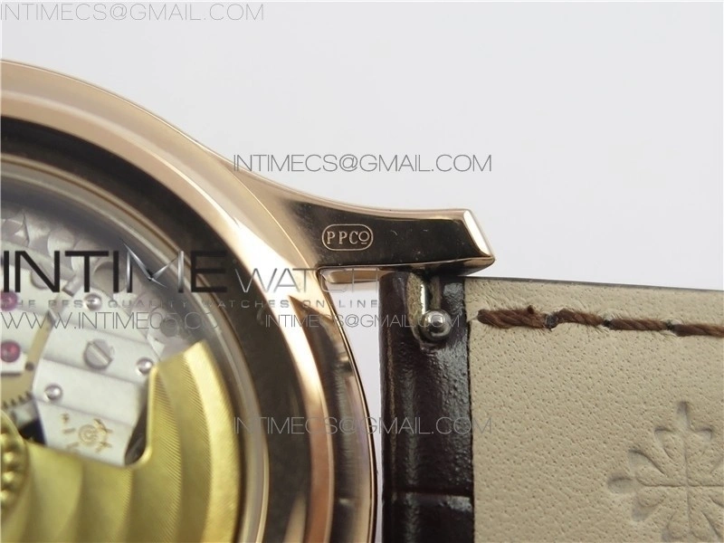 Annual Calendar Complications 5205R GRF RG Black dial on Brown leather strap