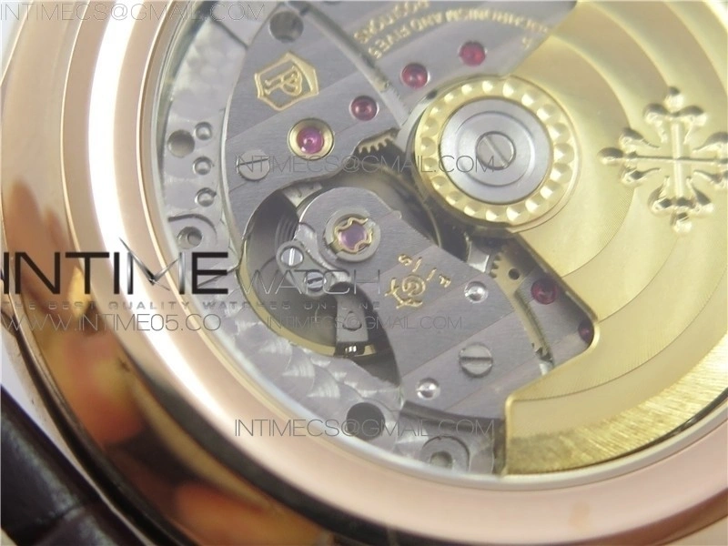 Annual Calendar Complications 5205R GRF RG Black dial on Brown leather strap