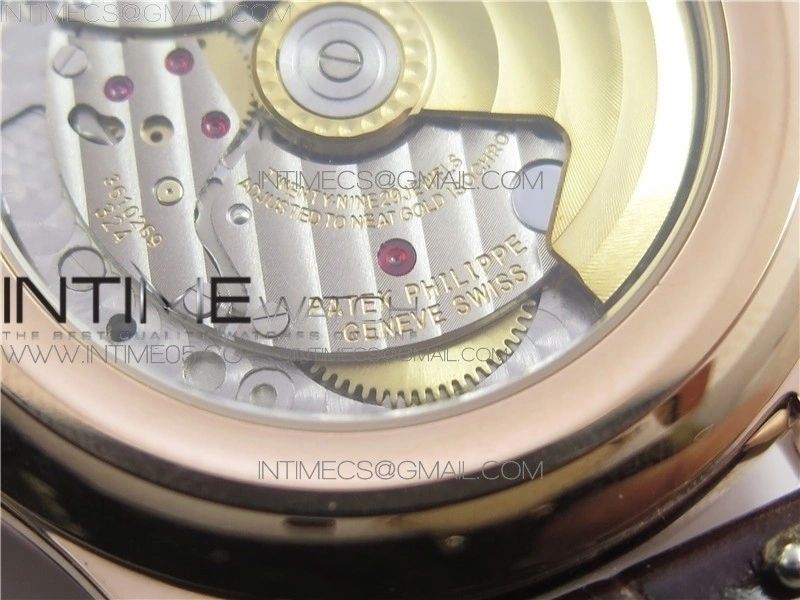 Annual Calendar Complications 5205R GRF RG Black dial on Brown leather strap