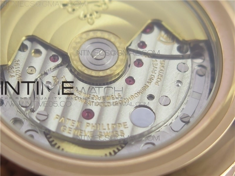 Annual Calendar Complications 5205R GRF RG Silver dial on Brown leather strap