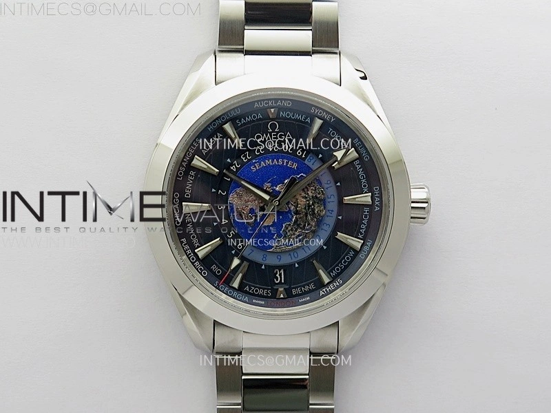 Aqua Terra 150M 43mm 24 N1F 1:1 Best Edition Blue Dial on SS Bracelet A8938