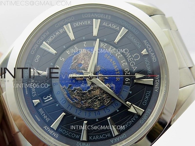 Aqua Terra 150M 43mm 24 N1F 1:1 Best Edition Blue Dial on SS Bracelet A8938
