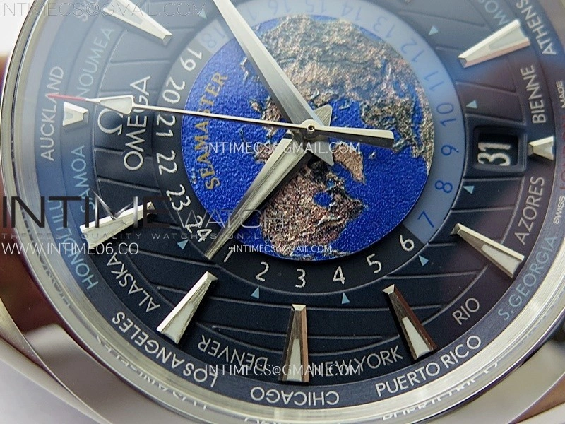 Aqua Terra 150M 43mm 24 N1F 1:1 Best Edition Blue Dial on SS Bracelet A8938