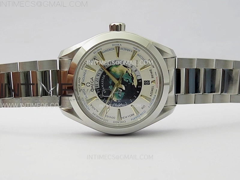 Aqua Terra 150M 43mm 24 N1F 1:1 Best Edition White Dial on SS Bracelet A8938