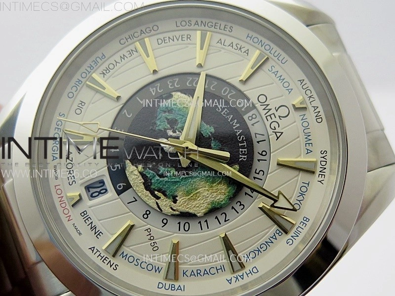 Aqua Terra 150M 43mm 24 N1F 1:1 Best Edition White Dial on SS Bracelet A8938