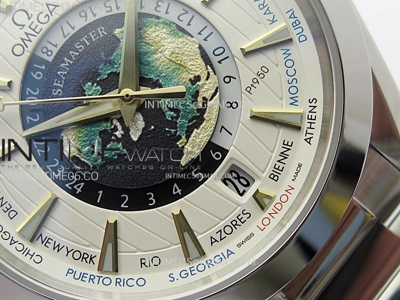 Aqua Terra 150M 43mm 24 N1F 1:1 Best Edition White Dial on SS Bracelet A8938