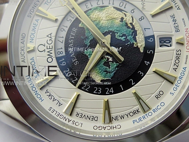Aqua Terra 150M 43mm 24 N1F 1:1 Best Edition White Dial on SS Bracelet A8938