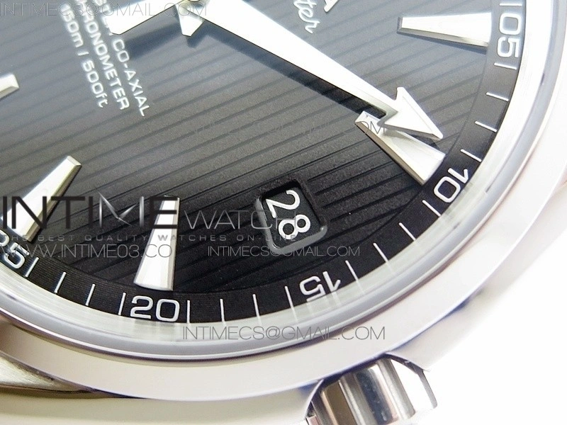 Aqua Terra 150M SS VSF 1:1 Best Edition Black Textured Dial on SS Bracelet VS8500