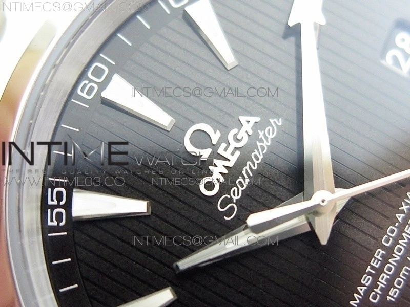 Aqua Terra 150M SS VSF 1:1 Best Edition Black Textured Dial on SS Bracelet VS8500