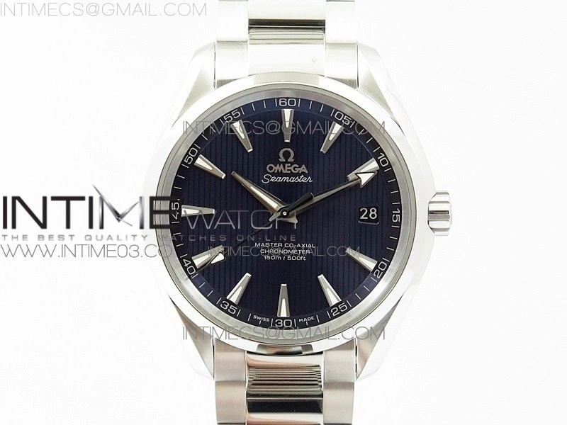 Aqua Terra 150M SS VSF 1:1 Best Edition Blue Textured Dial on SS Bracelet VS8500