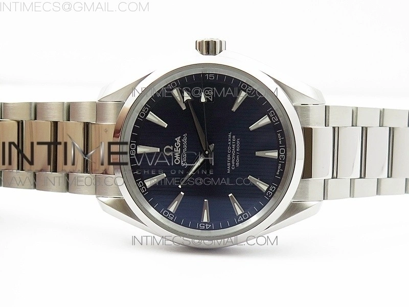 Aqua Terra 150M SS VSF 1:1 Best Edition Blue Textured Dial on SS Bracelet VS8500