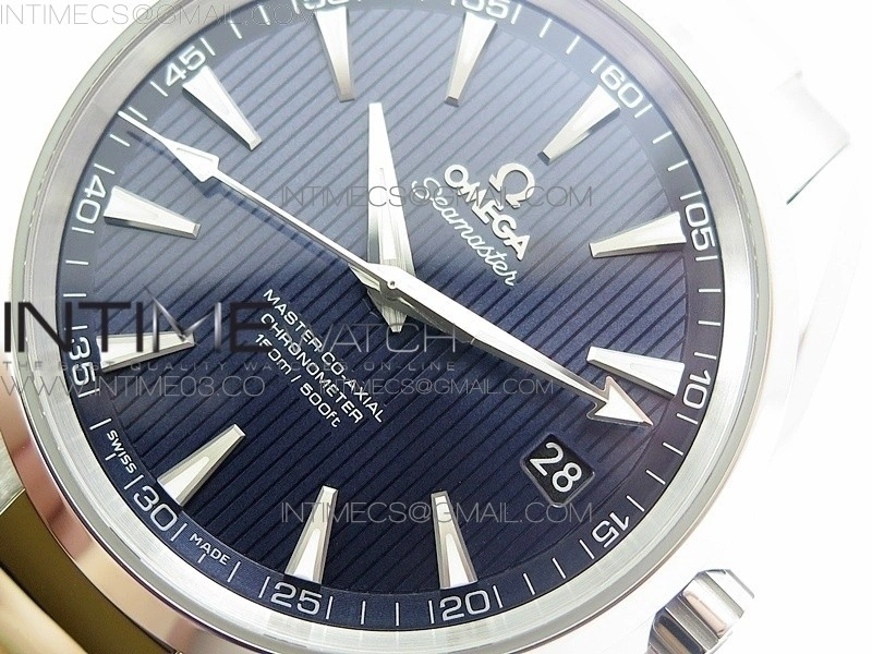 Aqua Terra 150M SS VSF 1:1 Best Edition Blue Textured Dial on SS Bracelet VS8500
