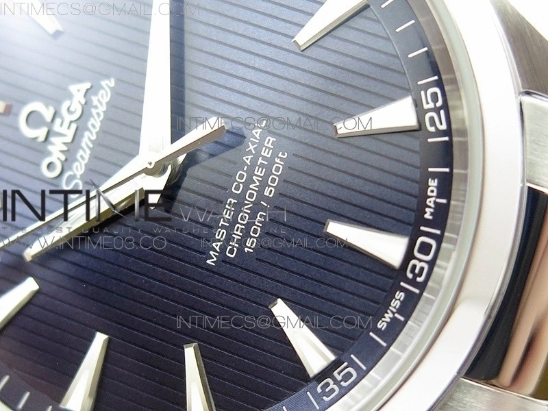 Aqua Terra 150M SS VSF 1:1 Best Edition Blue Textured Dial on SS Bracelet VS8500
