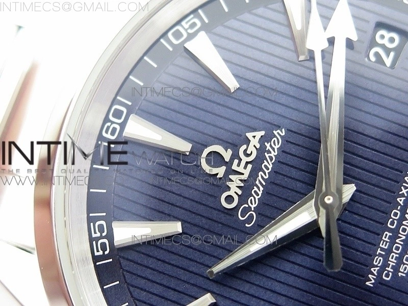 Aqua Terra 150M SS VSF 1:1 Best Edition Blue Textured Dial on SS Bracelet VS8500