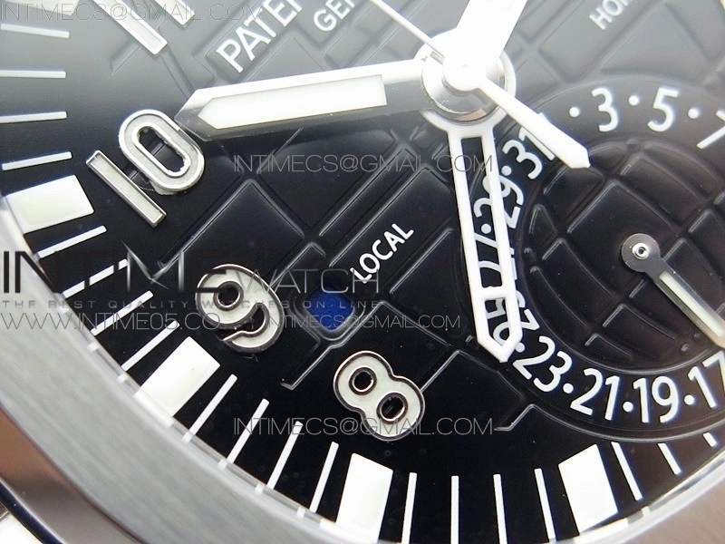 Aquanaut 5164A SS GRF Best Edition Black Dial on Black Rubber Strap A324 V2