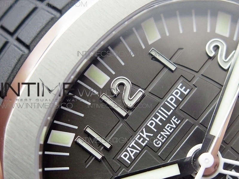 Aquanaut 5164A SS GRF Best Edition Brown Dial on Black Rubber Strap A324 V2