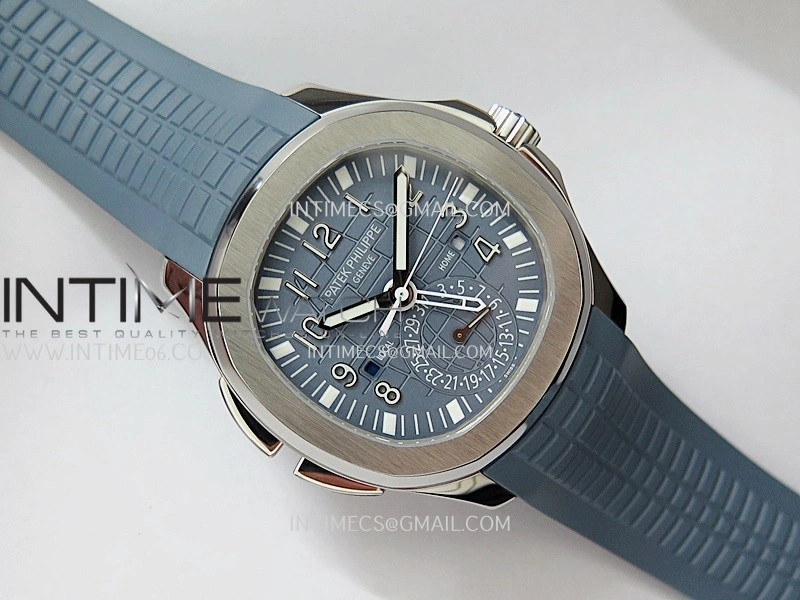 Aquanaut 5164G SS ZF 1:1 Best Edition Blue Dial On Blue Rubber Strap A330