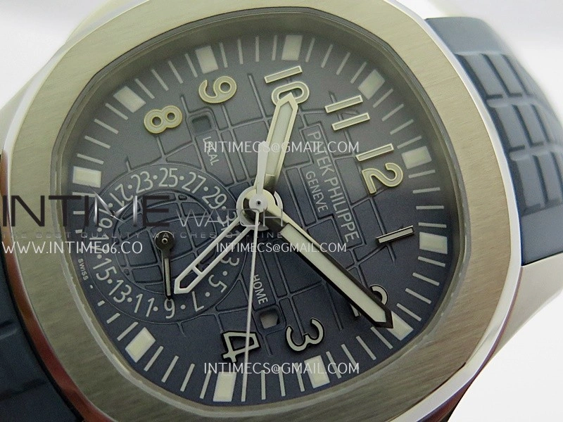 Aquanaut 5164G SS ZF 1:1 Best Edition Blue Dial On Blue Rubber Strap A330