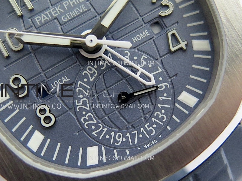 Aquanaut 5164G SS ZF 1:1 Best Edition Blue Dial On Blue Rubber Strap A330