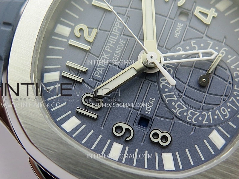 Aquanaut 5164G SS ZF 1:1 Best Edition Blue Dial On Blue Rubber Strap A330