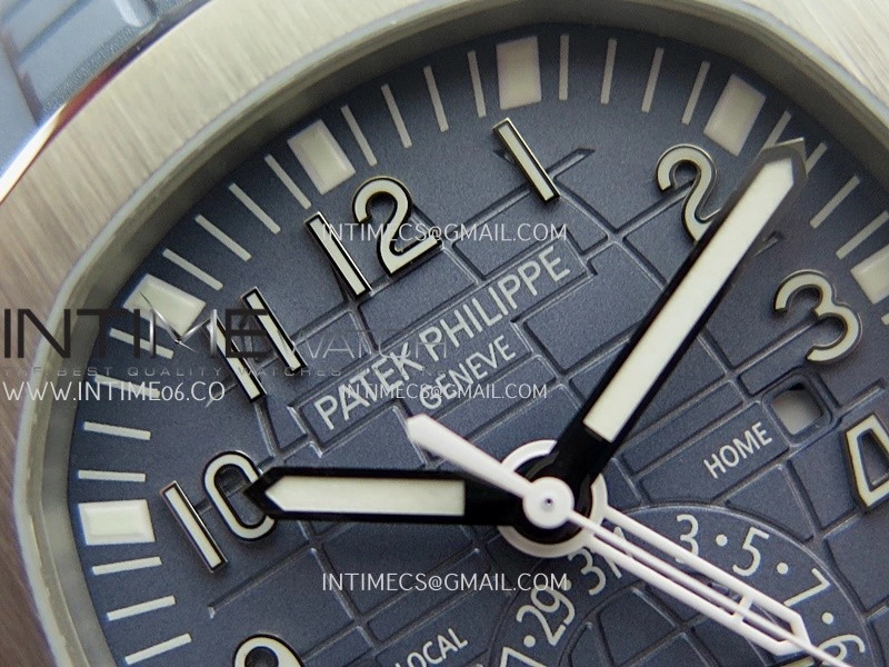 Aquanaut 5164G SS ZF 1:1 Best Edition Blue Dial On Blue Rubber Strap A330