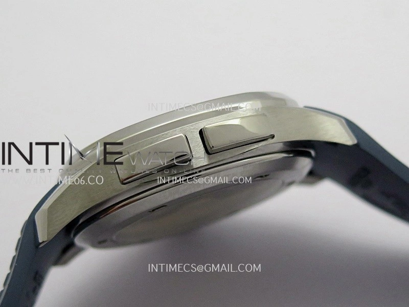 Aquanaut 5164G SS ZF 1:1 Best Edition Blue Dial On Blue Rubber Strap A330